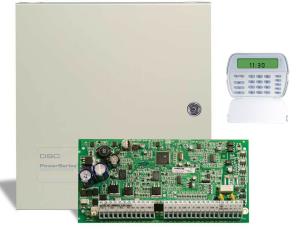 DSC PC 1832 Alarm Paneli + Byk Metal Kabinet + PK 5501 ifre Paneli