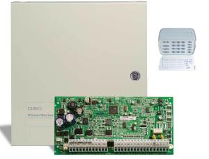 DSC PC 1832 Alarm Paneli + Byk Metal Kabinet + PK 5516 ifre Paneli